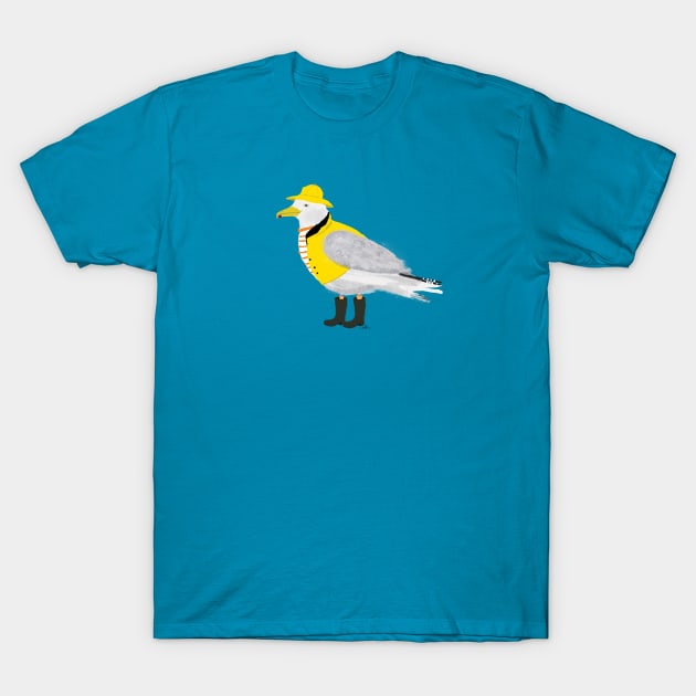 Giggling Gull T-Shirt by EmilyLaurelHarris